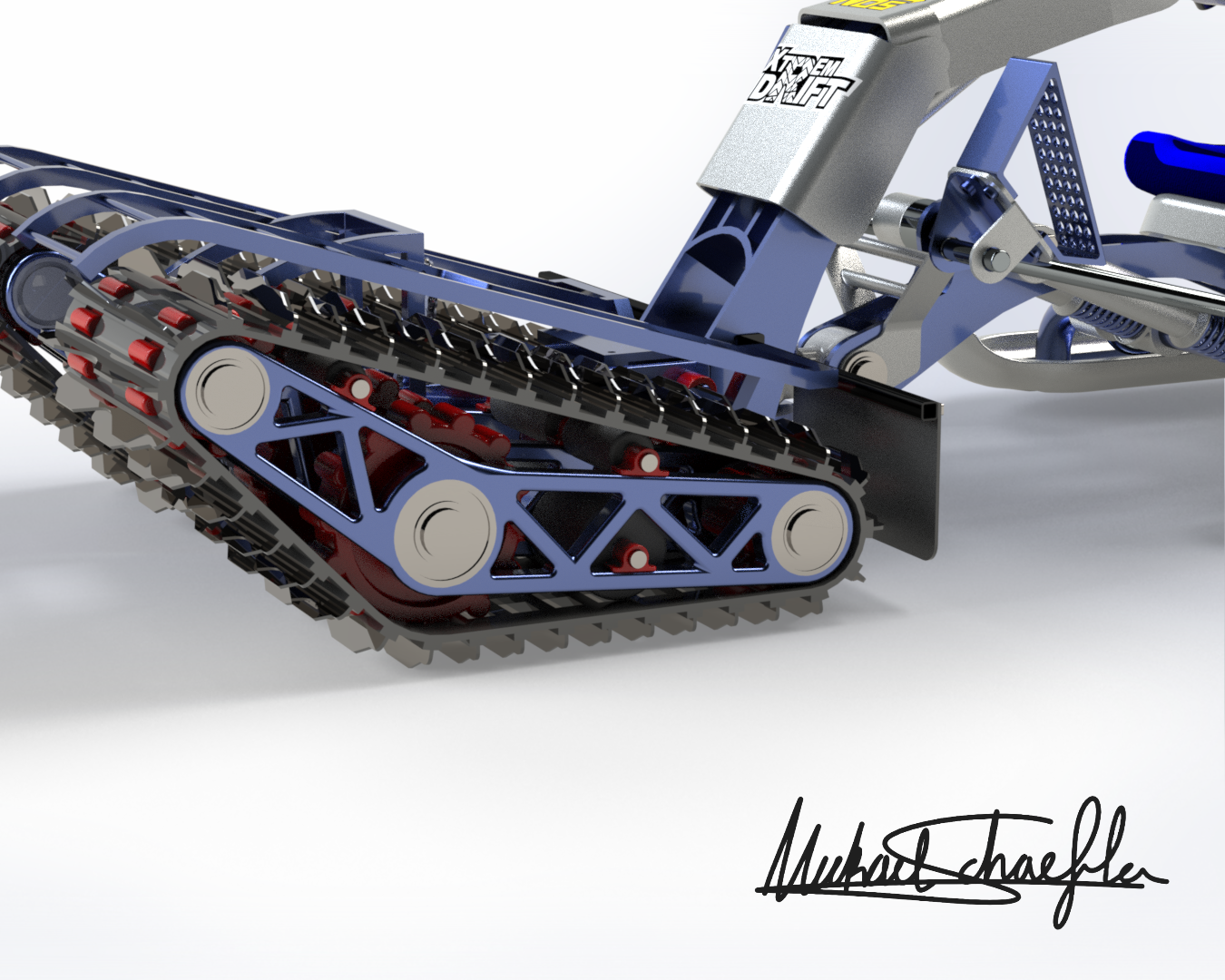 雪地漂移履带车